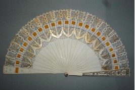 Dance card fan, circa 1825-30