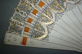 Dance card fan, circa 1825-30