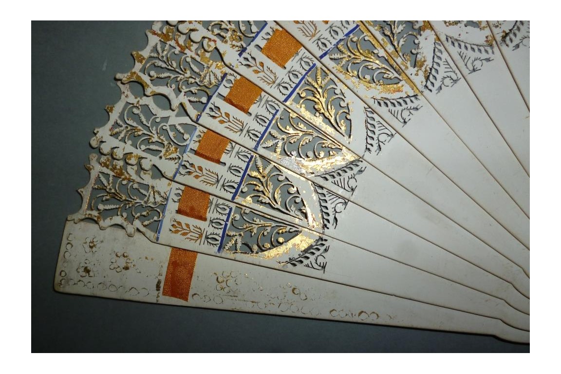 Dance card fan, circa 1825-30