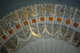 Dance card fan, circa 1825-30