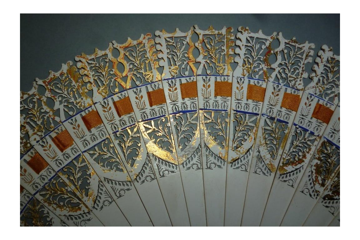 Dance card fan, circa 1825-30