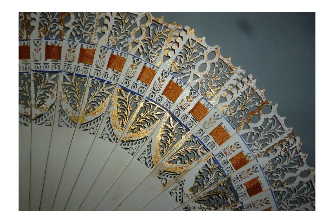 Dance card fan, circa 1825-30