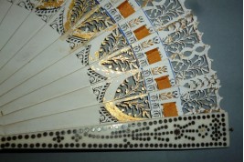 Dance card fan, circa 1825-30