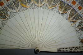 Dance card fan, circa 1825-30