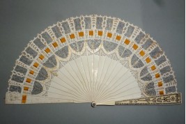 Dance card fan, circa 1825-30