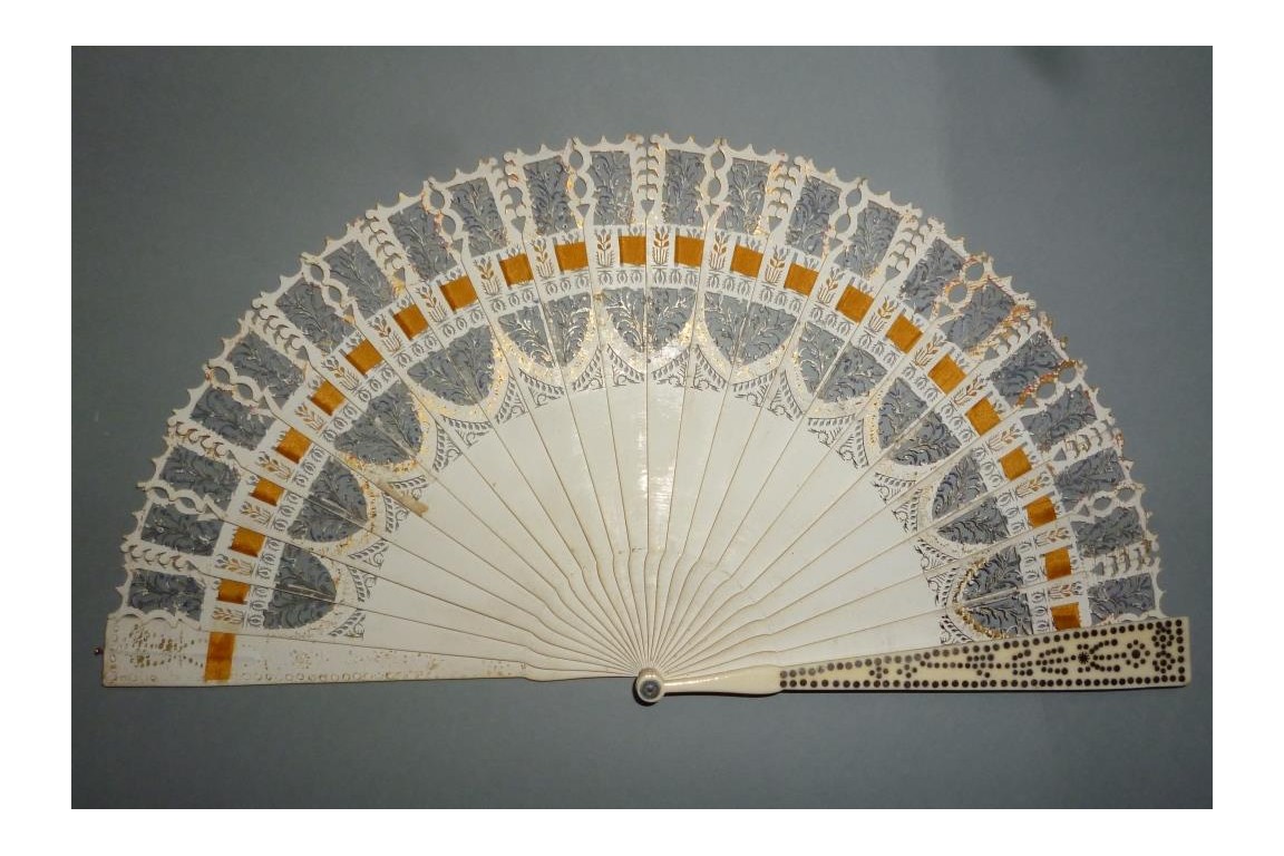 Dance card fan, circa 1825-30