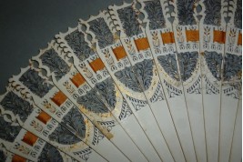 Dance card fan, circa 1825-30