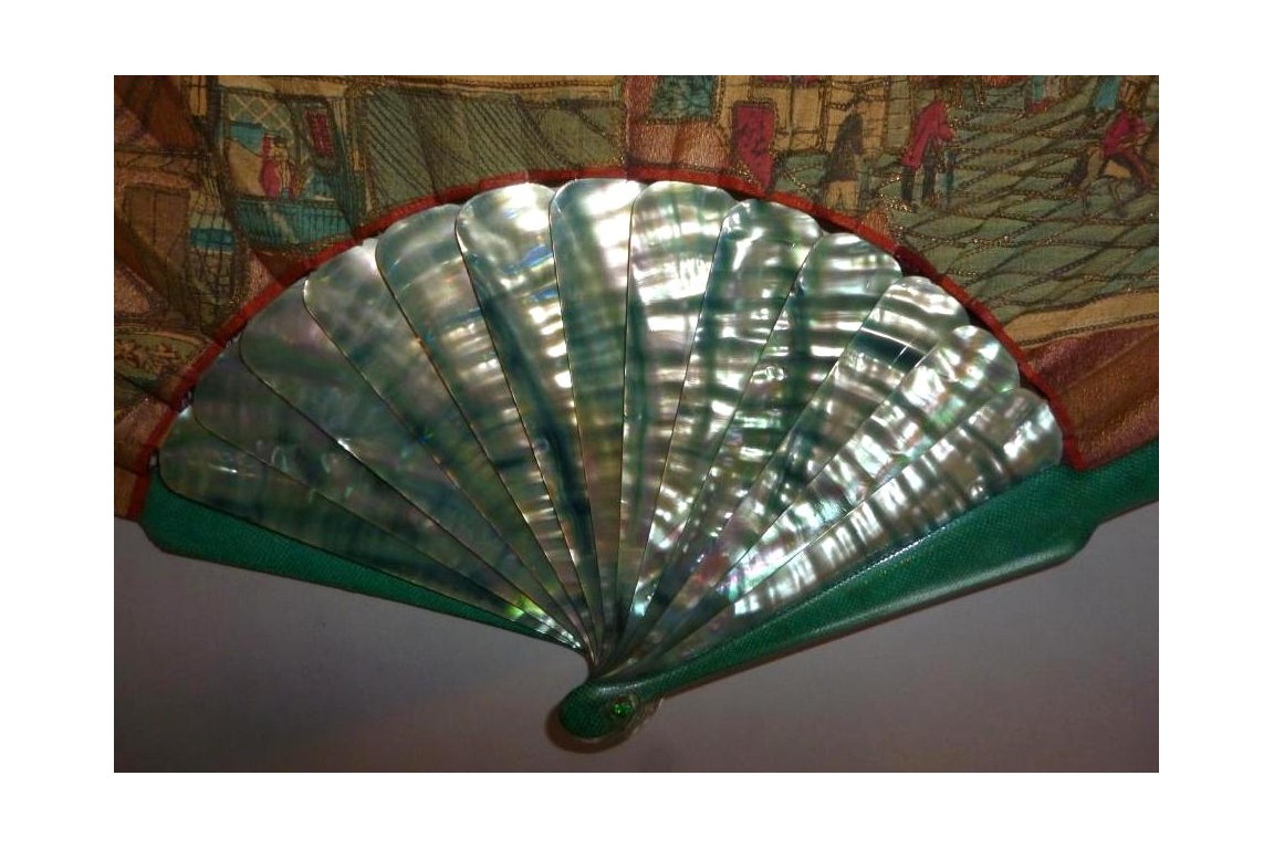 The seaport, fan late 19th century, early 20th century
