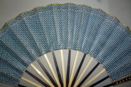 Fan dress, fan circa 1780-90