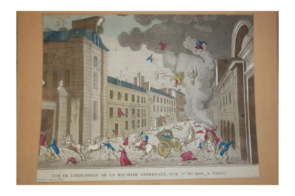 Explosion de la machine infernale, attentat contre Bonaparte, 1800