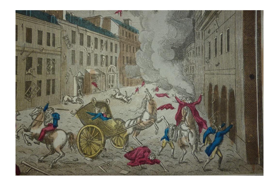 Explosion de la machine infernale, attentat contre Bonaparte, 1800