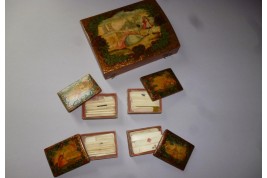 Coffret de quadrille, boîte de jeu XVIIIème siècle