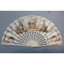 Love walk, fan by Lasellaz, circa 1900