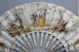 Love walk, fan by Lasellaz, circa 1900