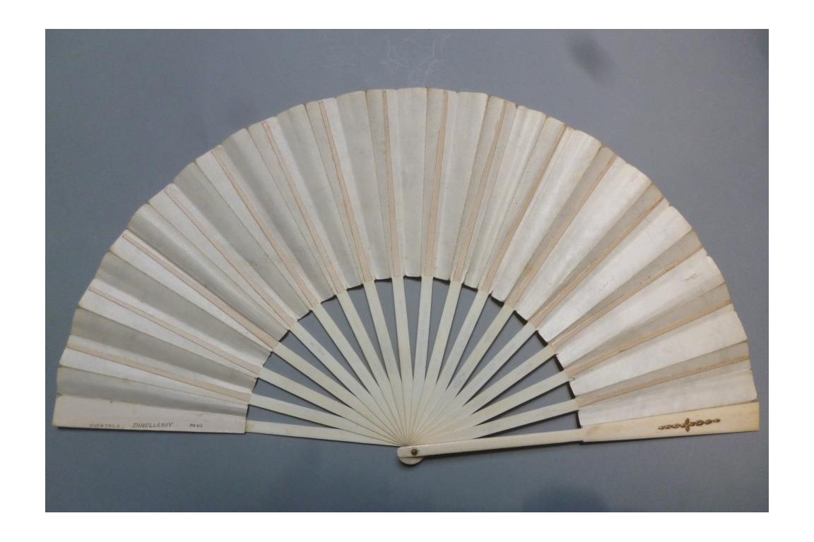 Love walk, fan by Lasellaz, circa 1900