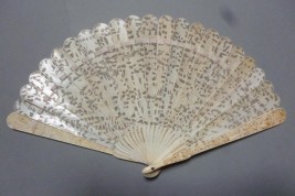 Chinese fan from Luenchun, 19th century