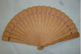 Chinese fan, santal, 19th century