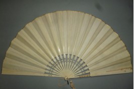 Carnations by Devaux, late 19th century fan