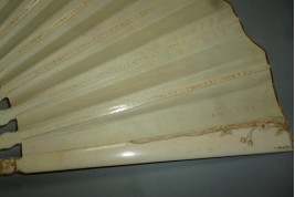 Carnations by Devaux, late 19th century fan