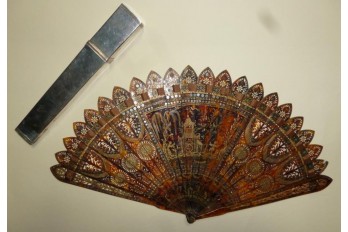 Horn chinoiseries, fan circa 1815-20