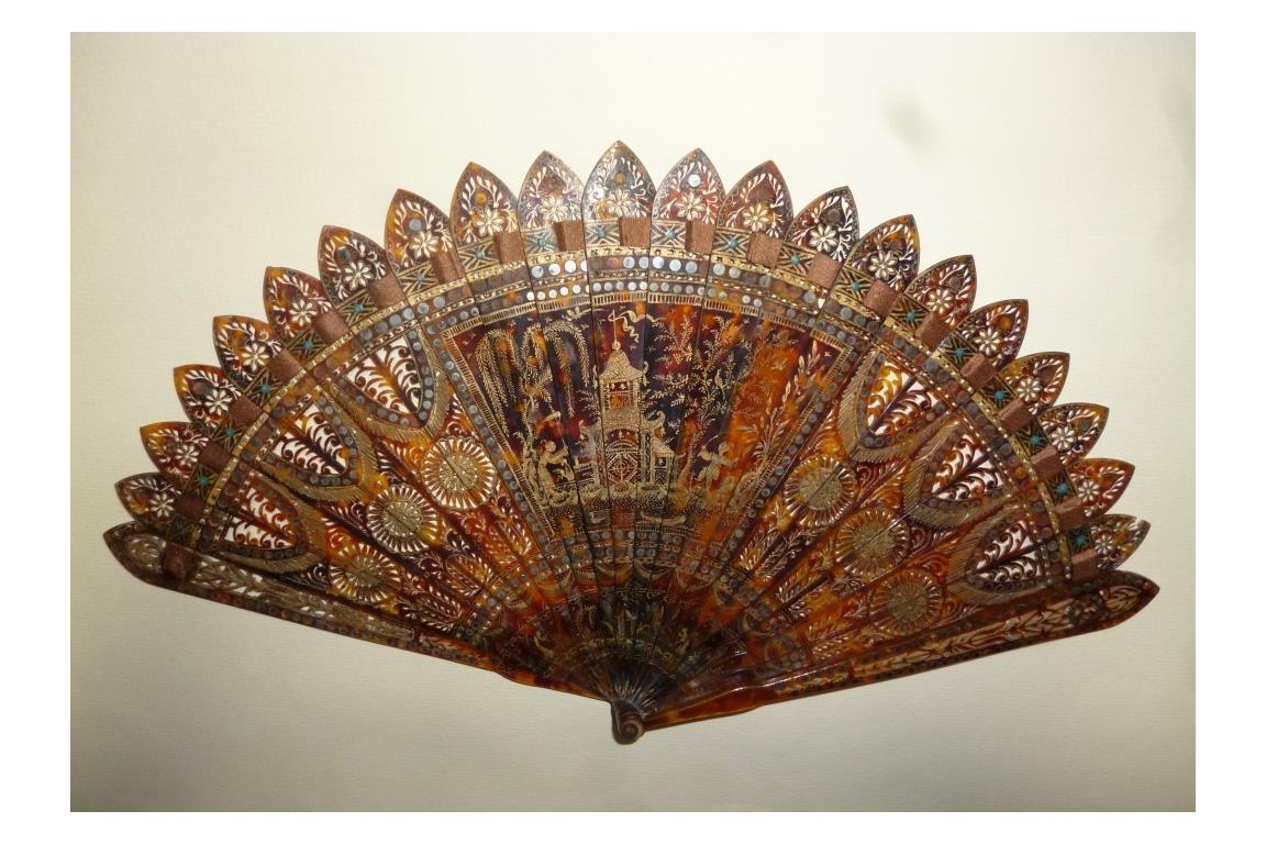 Horn chinoiseries, fan circa 1815-20