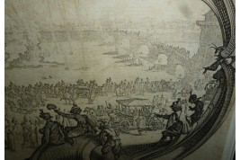 L'éventail d'après Callot, gravure XVIIIème