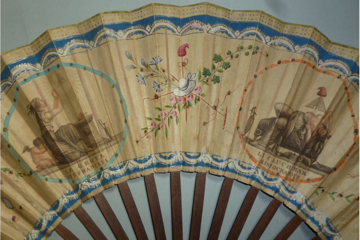 Le Geova des Français, éventail franc-maçon vers 1793