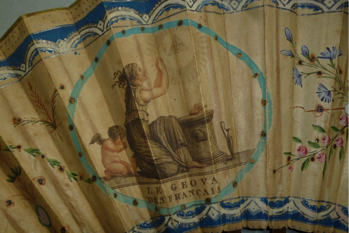 Le Geova des Français, éventail franc-maçon vers 1793