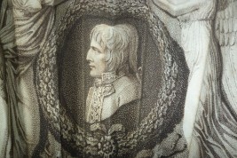 Napoléon couronné par Victoire et Abondance, éventail pour Madame Bonaparte, vers 1796
