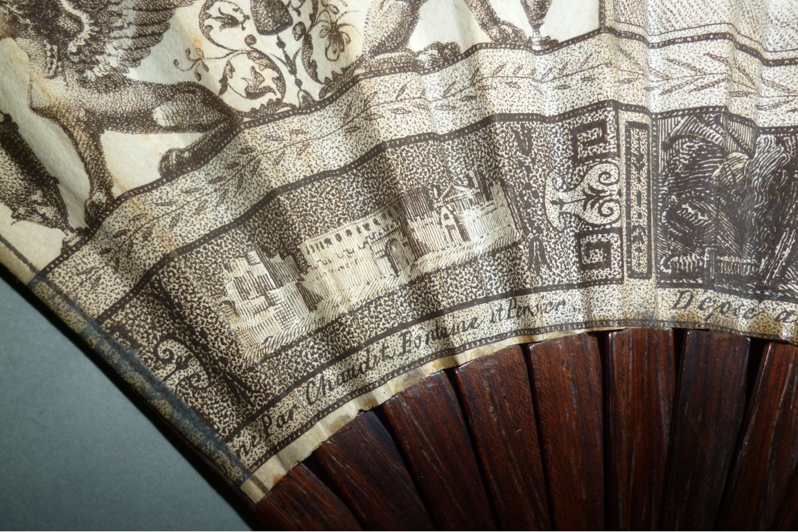 Napoleon crowned by Victory and Abundance, fan for Madame Bonaparte, circa 1796