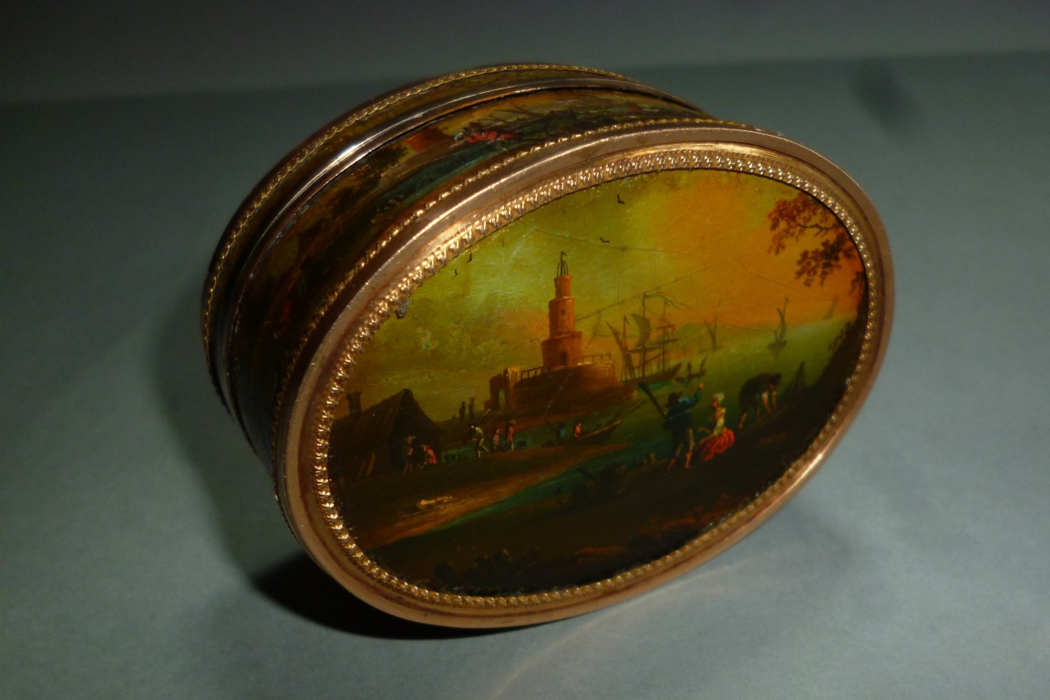 Snuffbox, boats, 1789-92