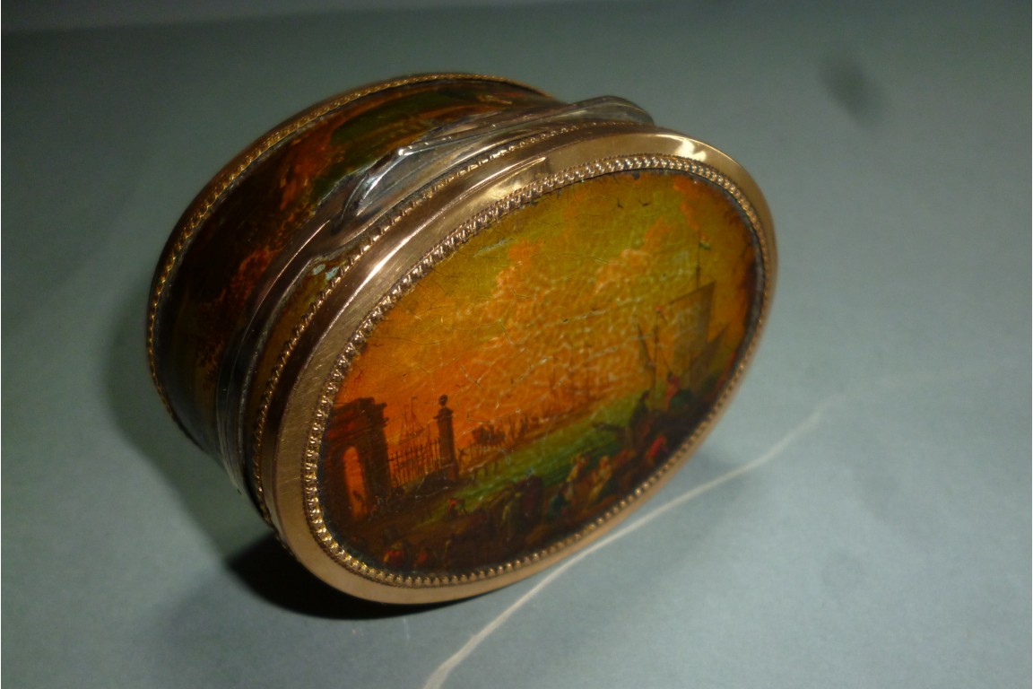 Snuffbox, boats, 1789-92