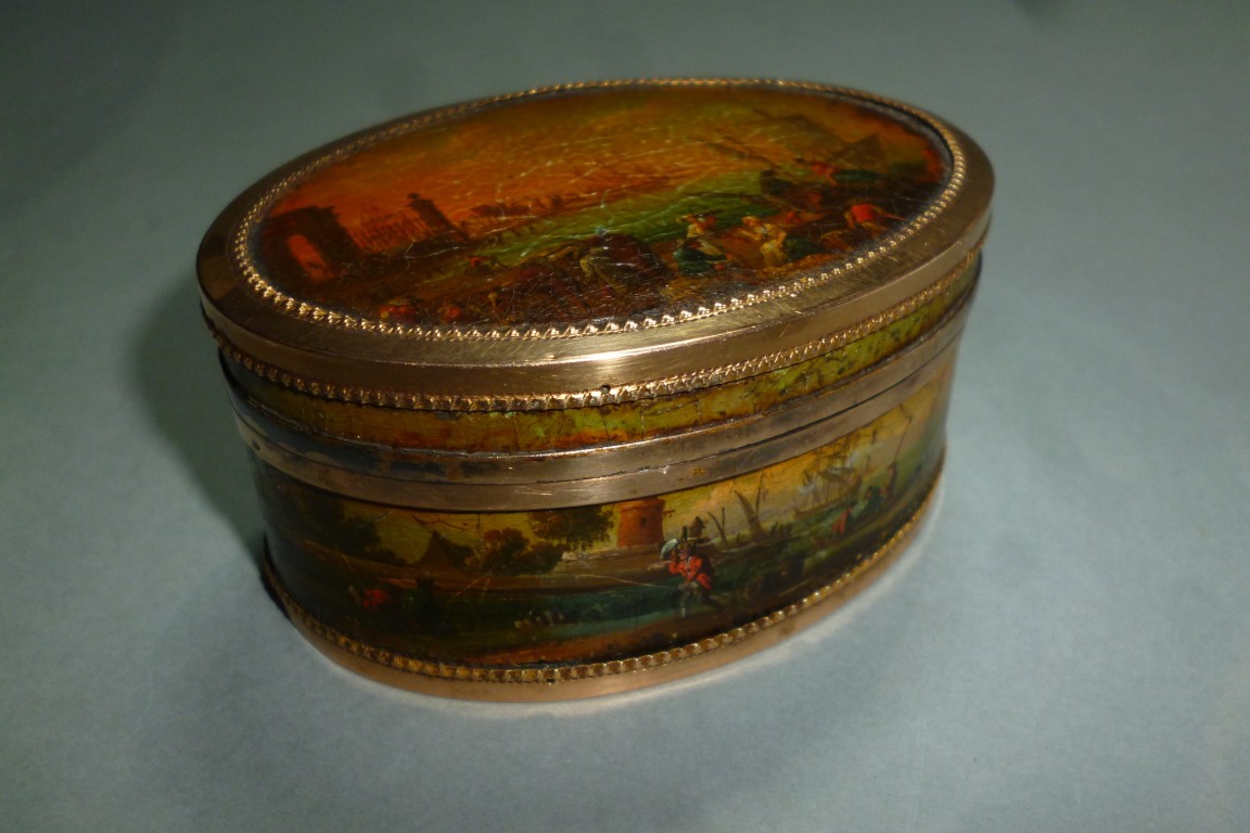 Snuffbox, boats, 1789-92