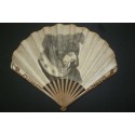 Bulldog, fan by Duvelleroy circa 1905-1910