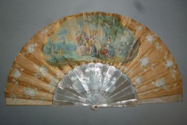 Courteous love of the Renaissance, fan circa 1860