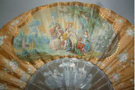 Courteous love of the Renaissance, fan circa 1860