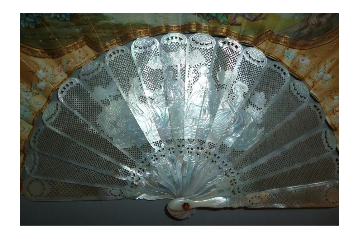 Courteous love of the Renaissance, fan circa 1860