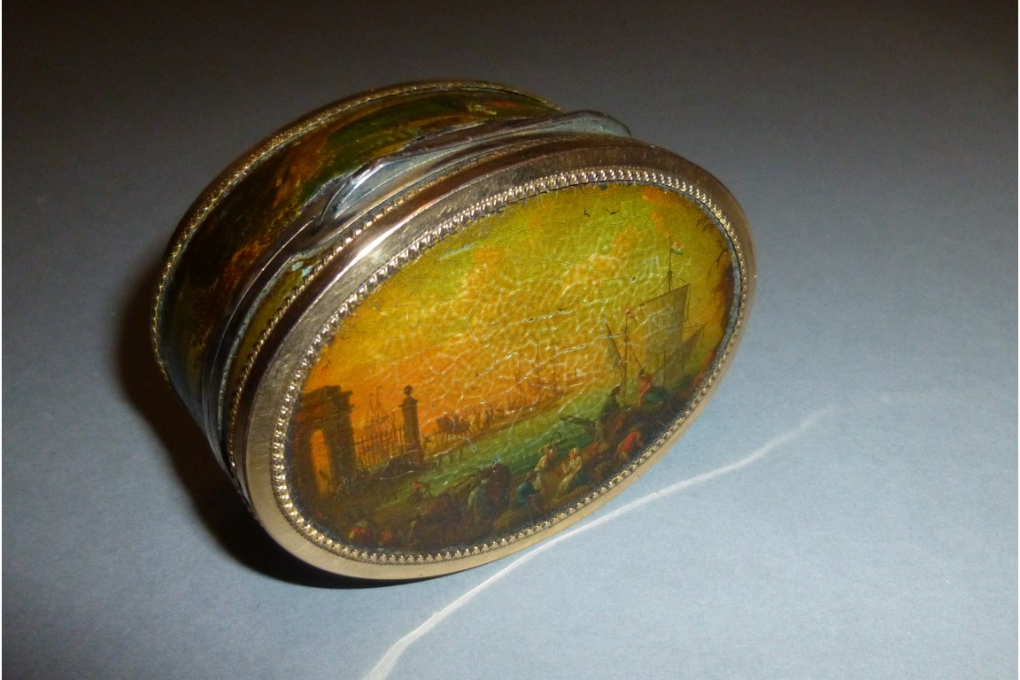 Snuffbox, boats, 1789-92