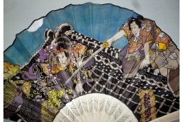 Fight on the Roof of the Hōryūkaku, fna since Utagawa Kunisada, circa 1900