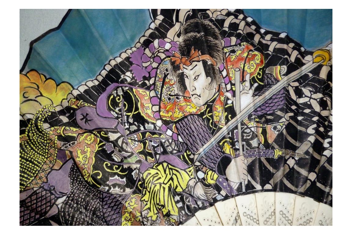 Fight on the Roof of the Hōryūkaku, fna since Utagawa Kunisada, circa 1900