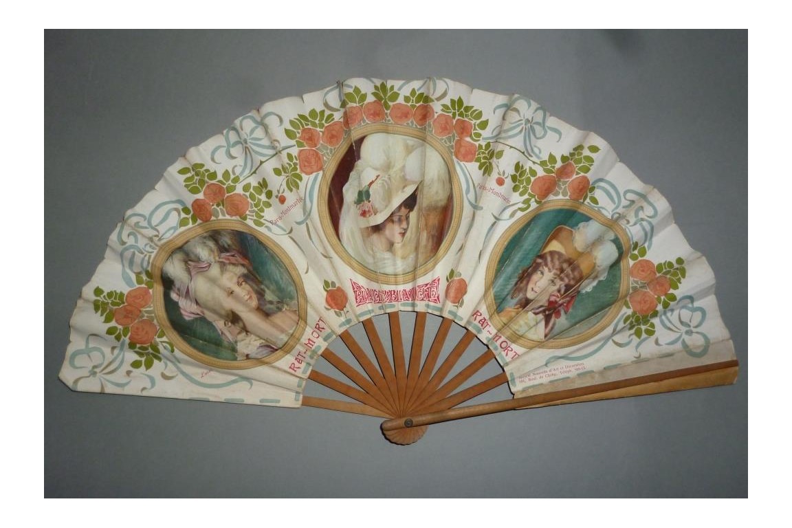 Cabaret du Rat Mort, advertising fan circa 1900-1910