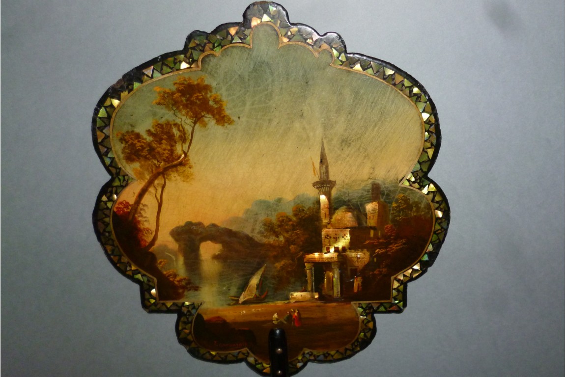 Church and mosque, Fixed fans by Courbaron, period Napoleon III
