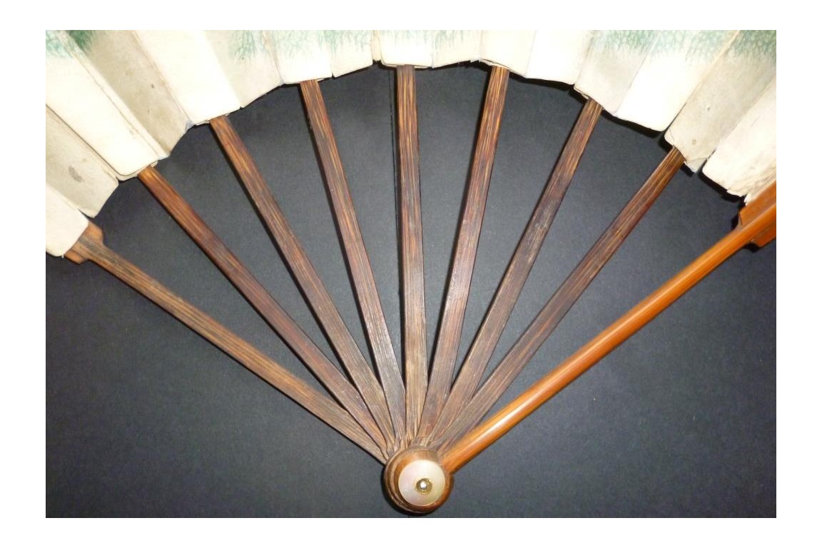 Erotic surprise, double entente fan, China, 19th century