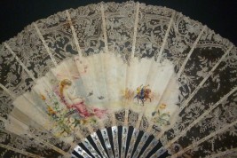 Cavalry charge, fan by Sinibaldi, circa 1880-90