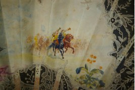 Cavalry charge, fan by Sinibaldi, circa 1880-90