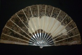 Cavalry charge, fan by Sinibaldi, circa 1880-90