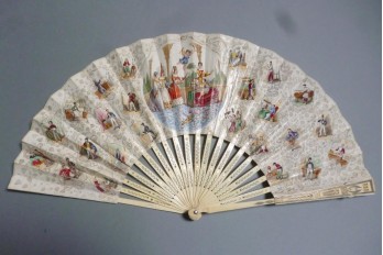 Destiny lottery,  fan circa 1840-50