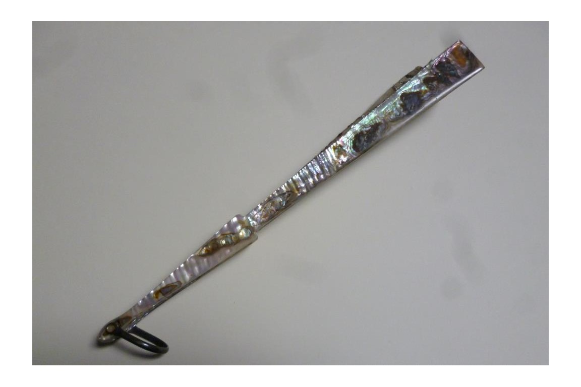Mother of pearl flowers, fan circa 1900-1910