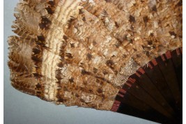 Partridge, hunting fan, circa 1895-1900