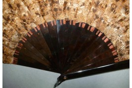 Partridge, hunting fan, circa 1895-1900
